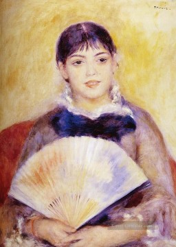  Renoir Werke - Mädchen mit einem Gebläse Meister Pierre Auguste Renoir